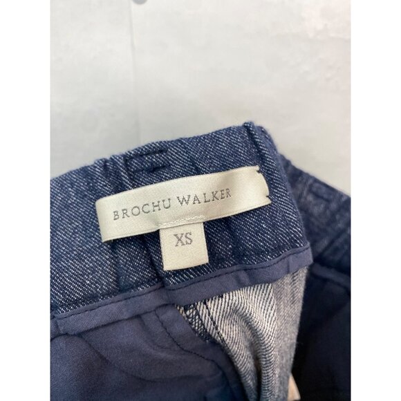 Brochu Walker Women's Talia Pant Straight Leg Ankle Crop Elastic Waist Size XS - Picture 7 of 9